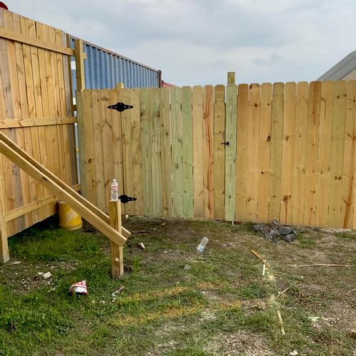 They did an amazing job
 I love my new fence. They