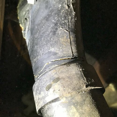 Had a cracked wye pipe leaking under the house. Th