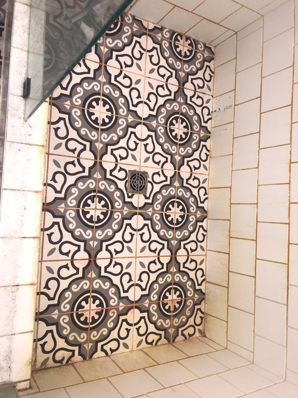 Tough tile shower stains deep cleaning