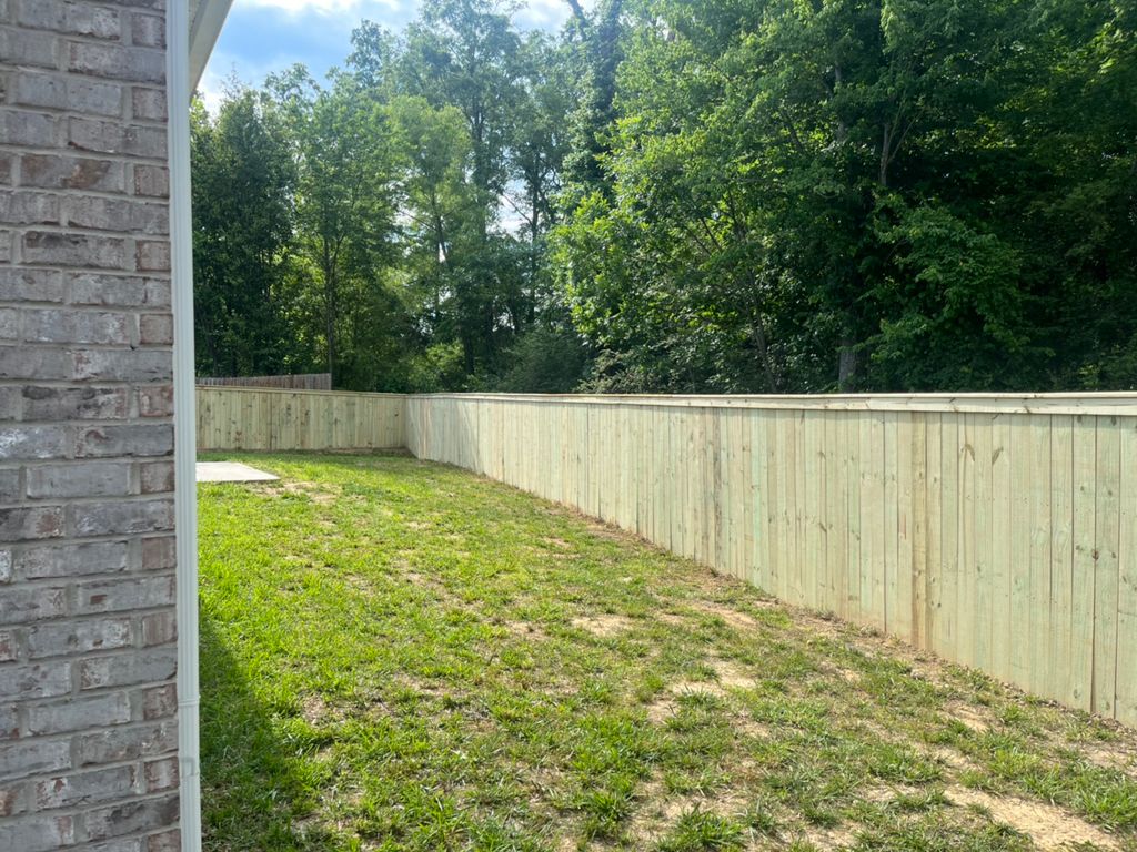 New Capped style fence 