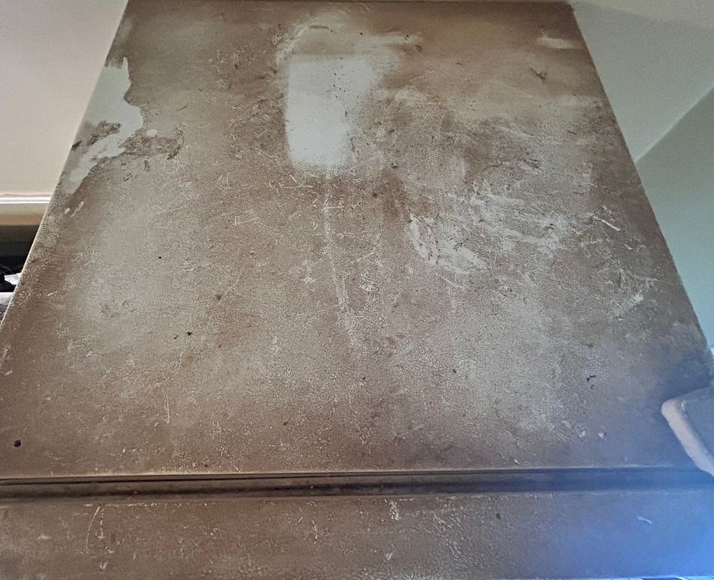 Top of refrigerator BEFORE cleaning 