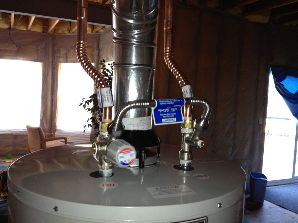 Water heater with mixing valve 