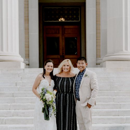 Dana Officiated our Intimate Elopement in March of