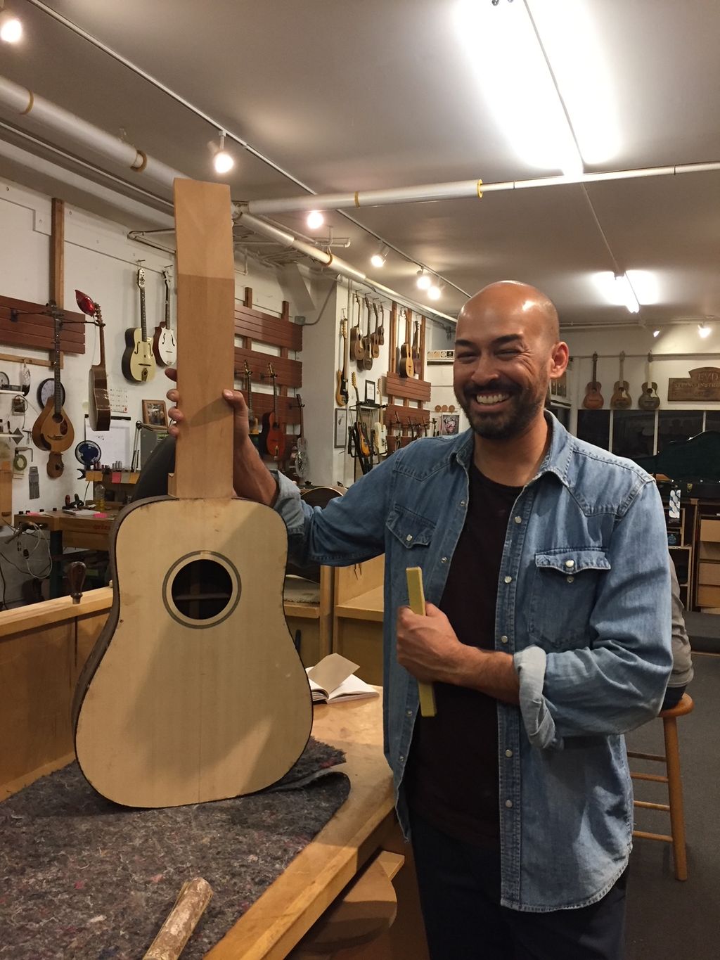 Building guitars from scratch