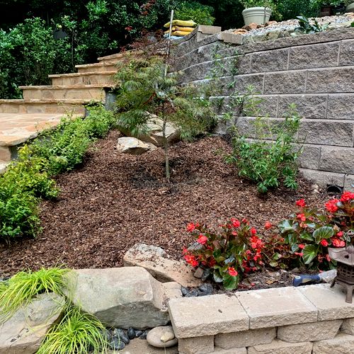 hardscape flagstone steps 