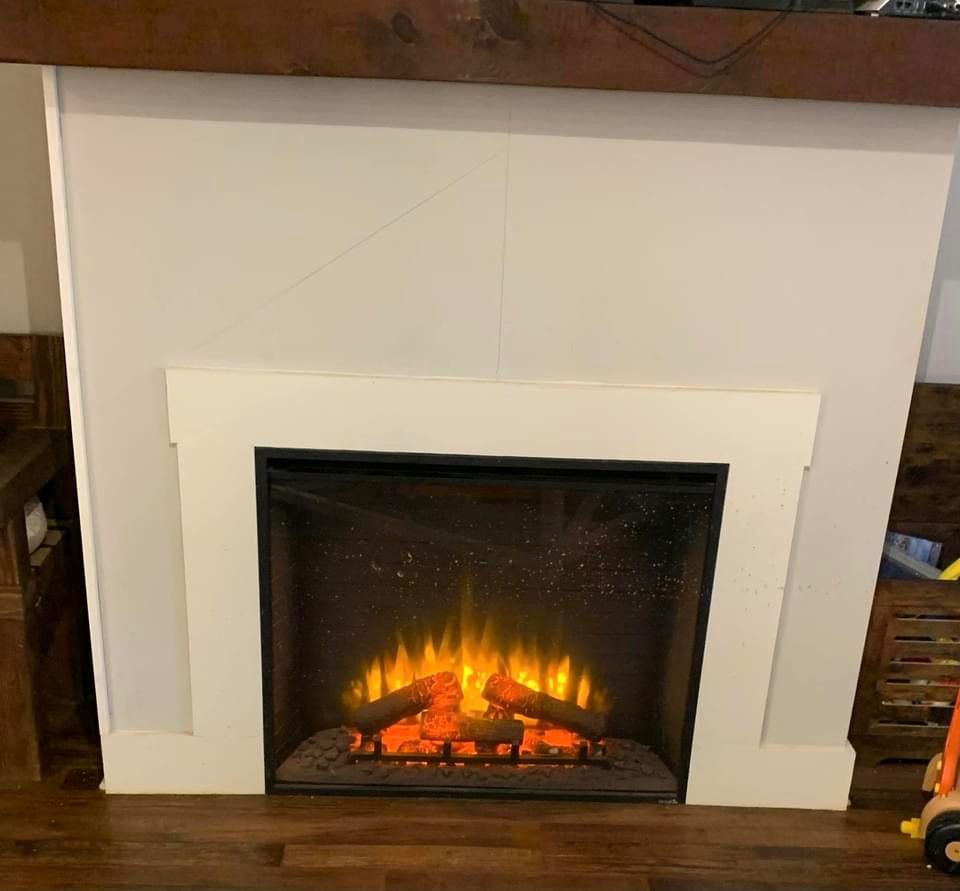 Fireplace upgrades (before) 