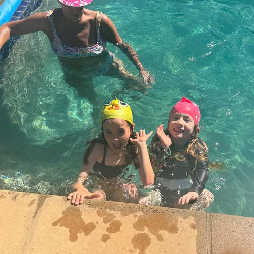 Our kids have been taking swim lessons from teache