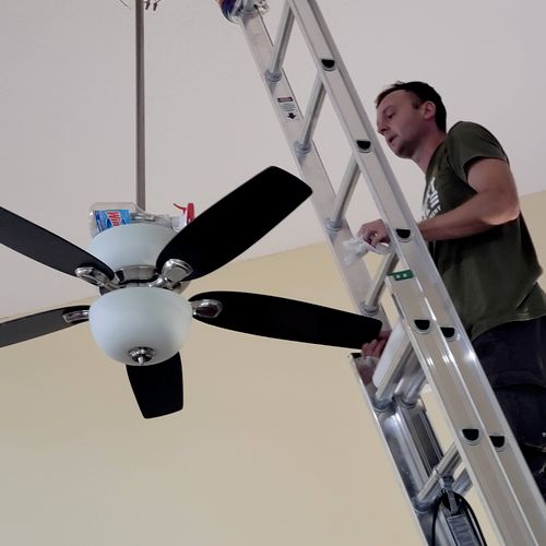 Andrei install the new transmitter in my ceiling f