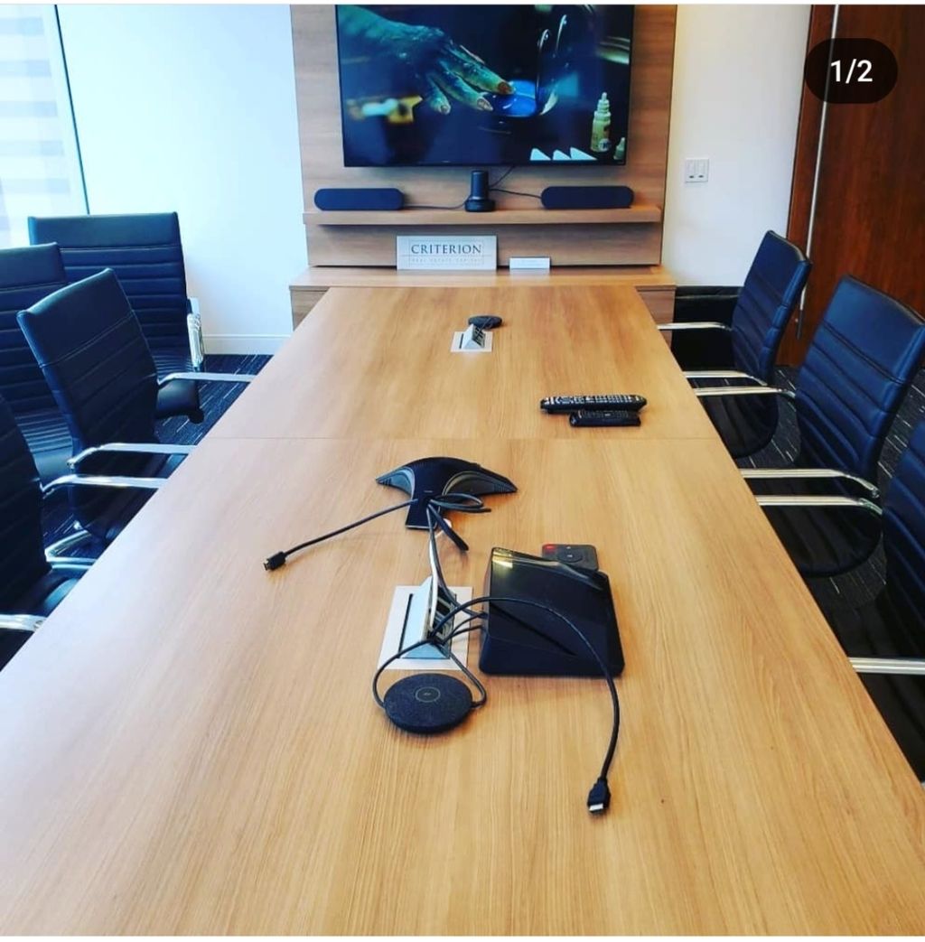 Conference Room Setup. 