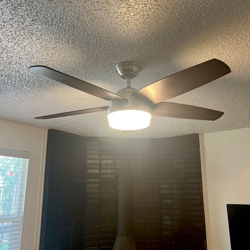 Alex did a great job installing my new fan! He was