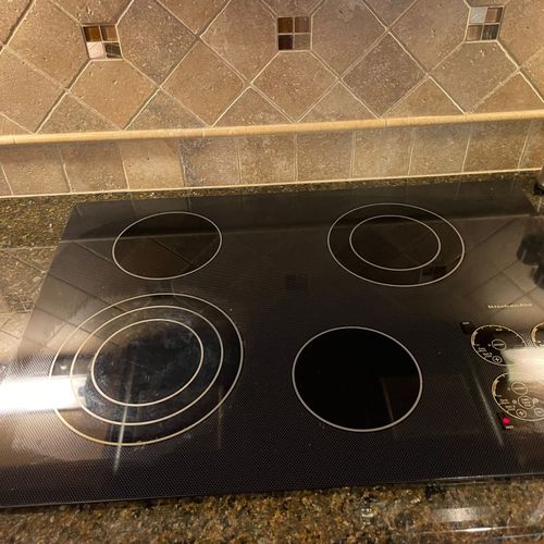 I really liked the cleaning, they left my cooktop 