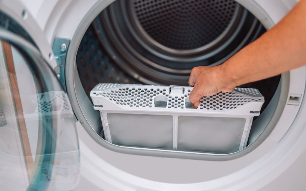 How to clean a dryer.
