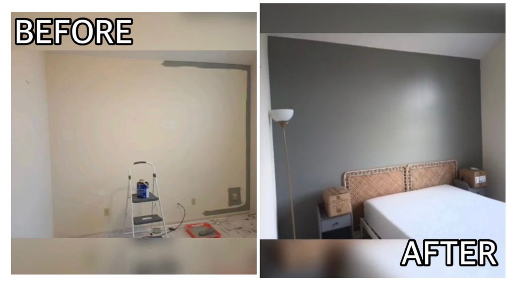 PAINT JOB. Accent wall