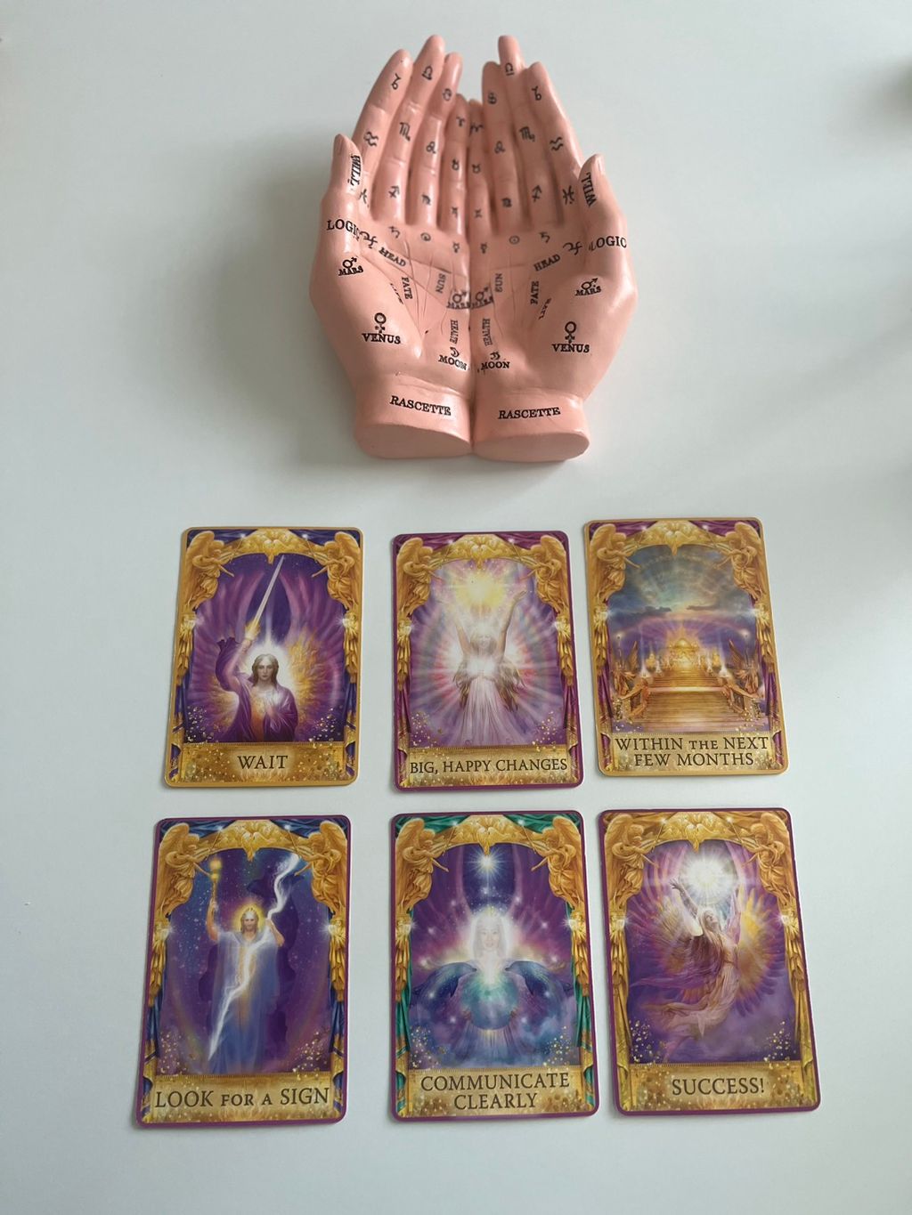 Angel card reading.
