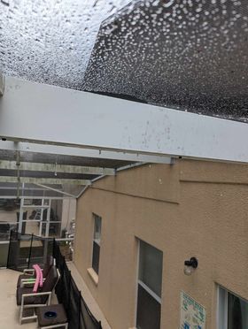 Pool Cage Pressure Wash After Photo