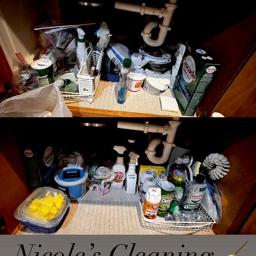 Kitchen Organizing/Cleaning Before & After 