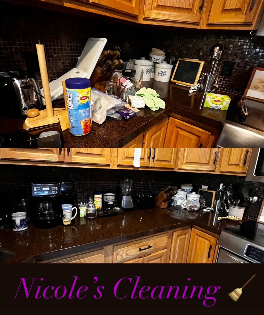 Kitchen Organizing/Cleaning Before & After 