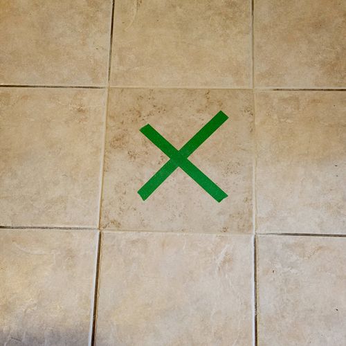 In just 2 hours the cracked tile was cleanly remov