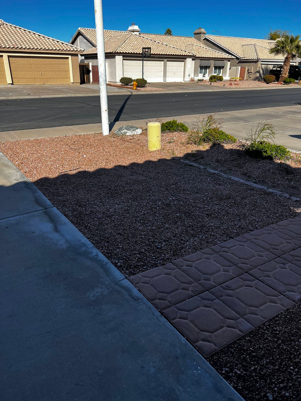 Gravel fill in