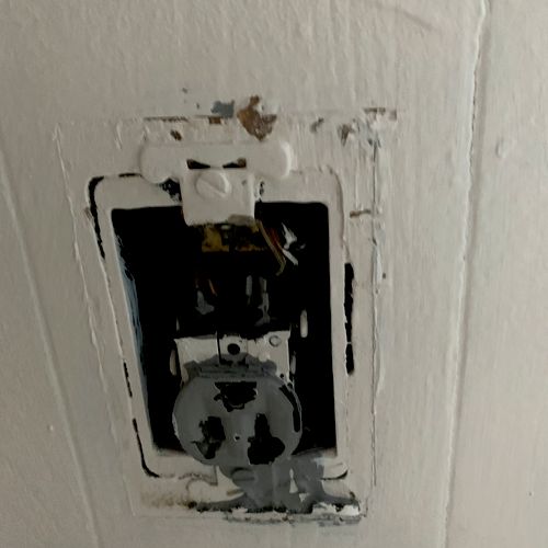 I had a list: 6 outlets to be replaced, 2 light fi