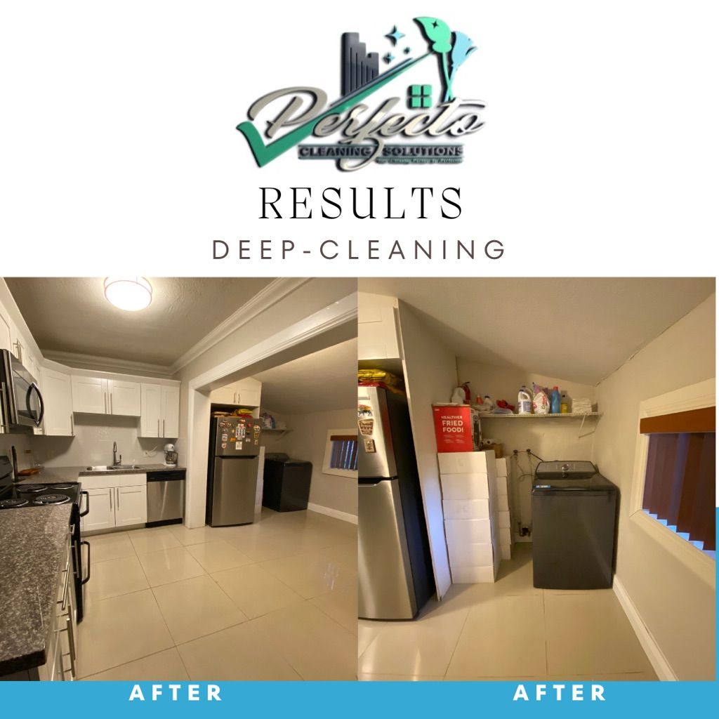 Kitchen and Laundry Section of house, organized, d