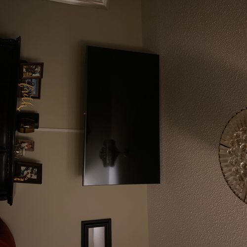 Lawrence did a great job mounting my TV He respond