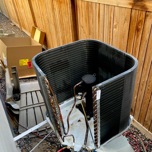 Condenser coil replacement