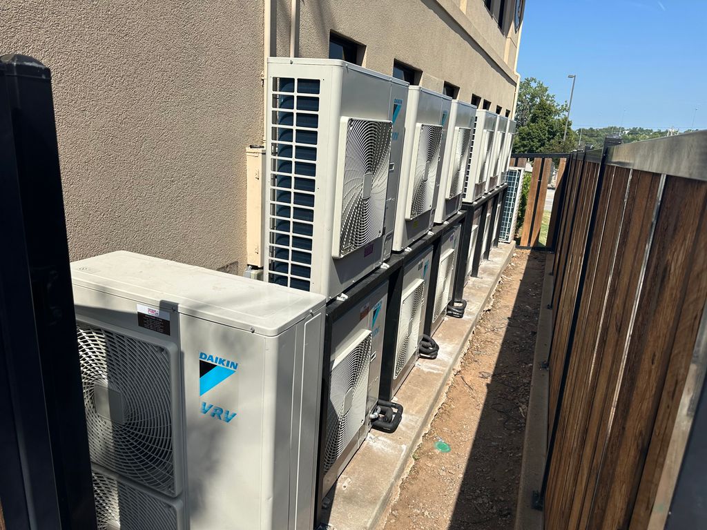 These 14 outdoor units control 54 individually con