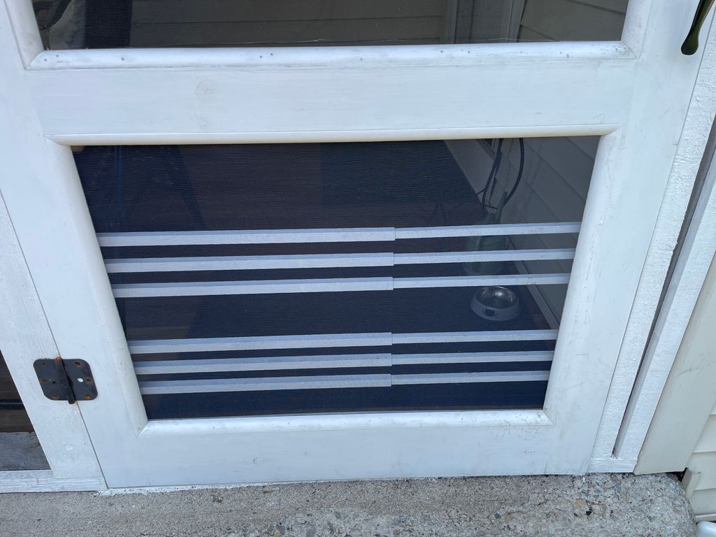 Client Had a “fiber glass screen” that was all tor