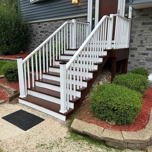 after, main entrance stairs 
