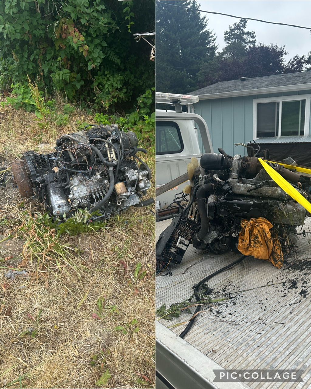 Before & After Engine removal 