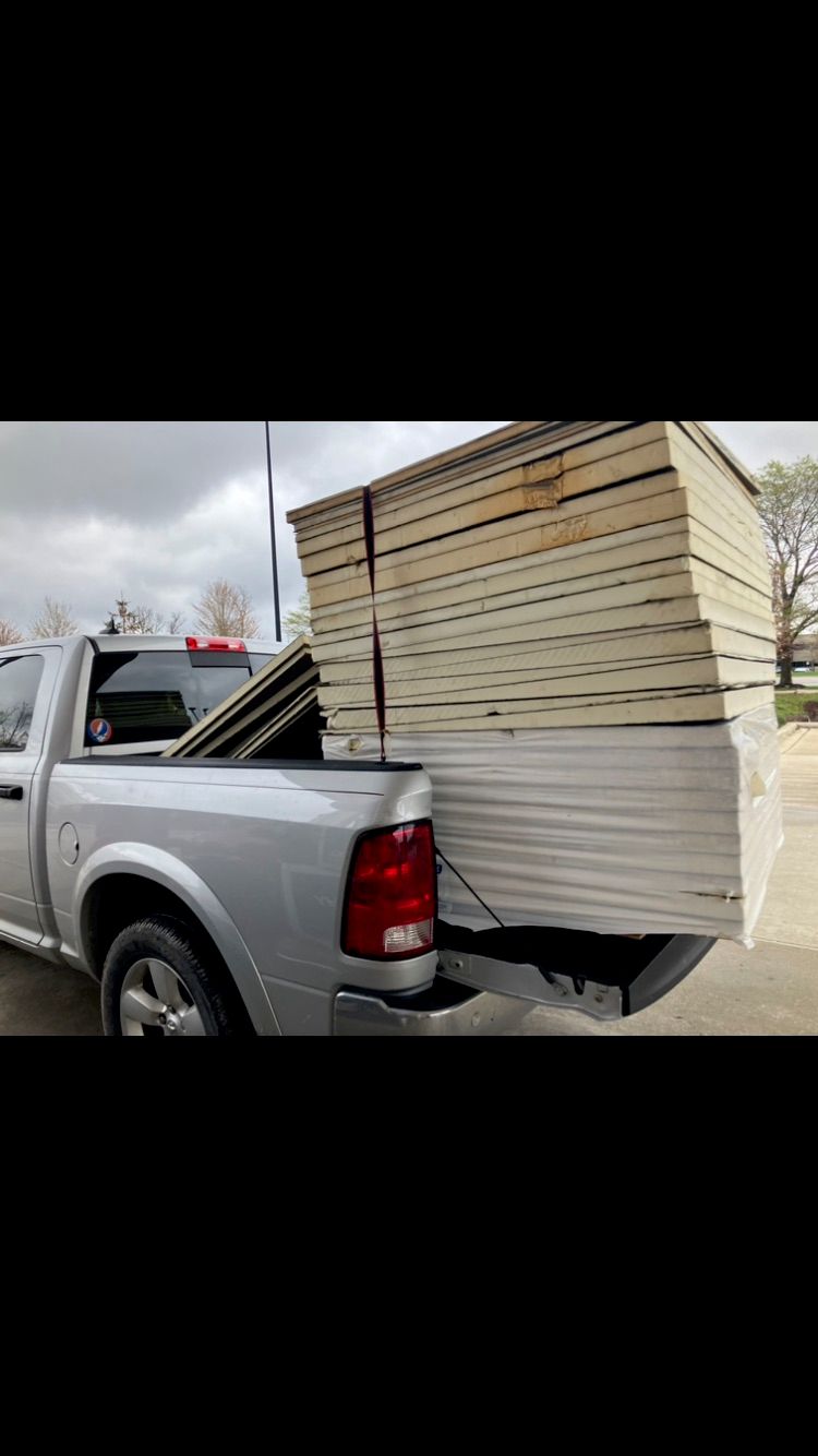 Moving some roofing insulation 