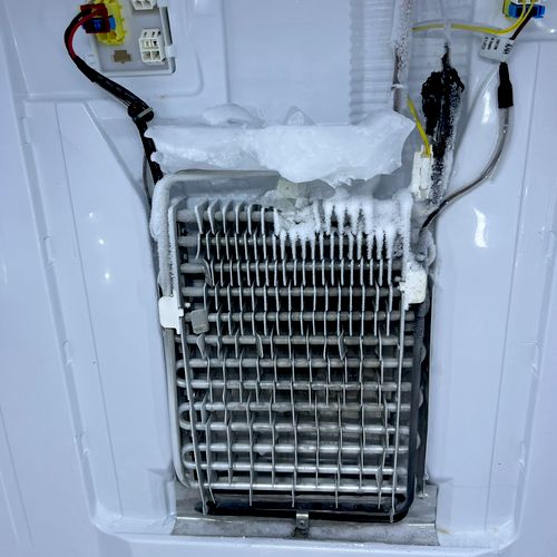 Samsung refrigerator not cooling. Call first respo