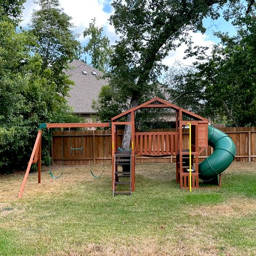 Jason did a fantastic job putting this playground 