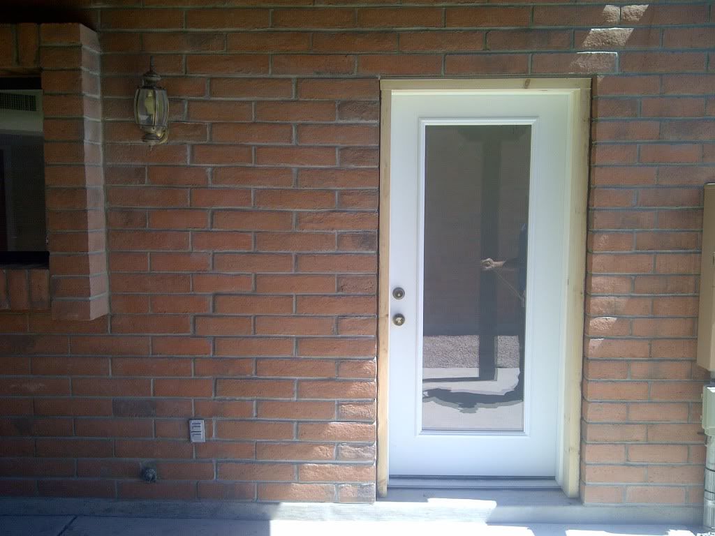 After - Perfectly new door keyed into new matching
