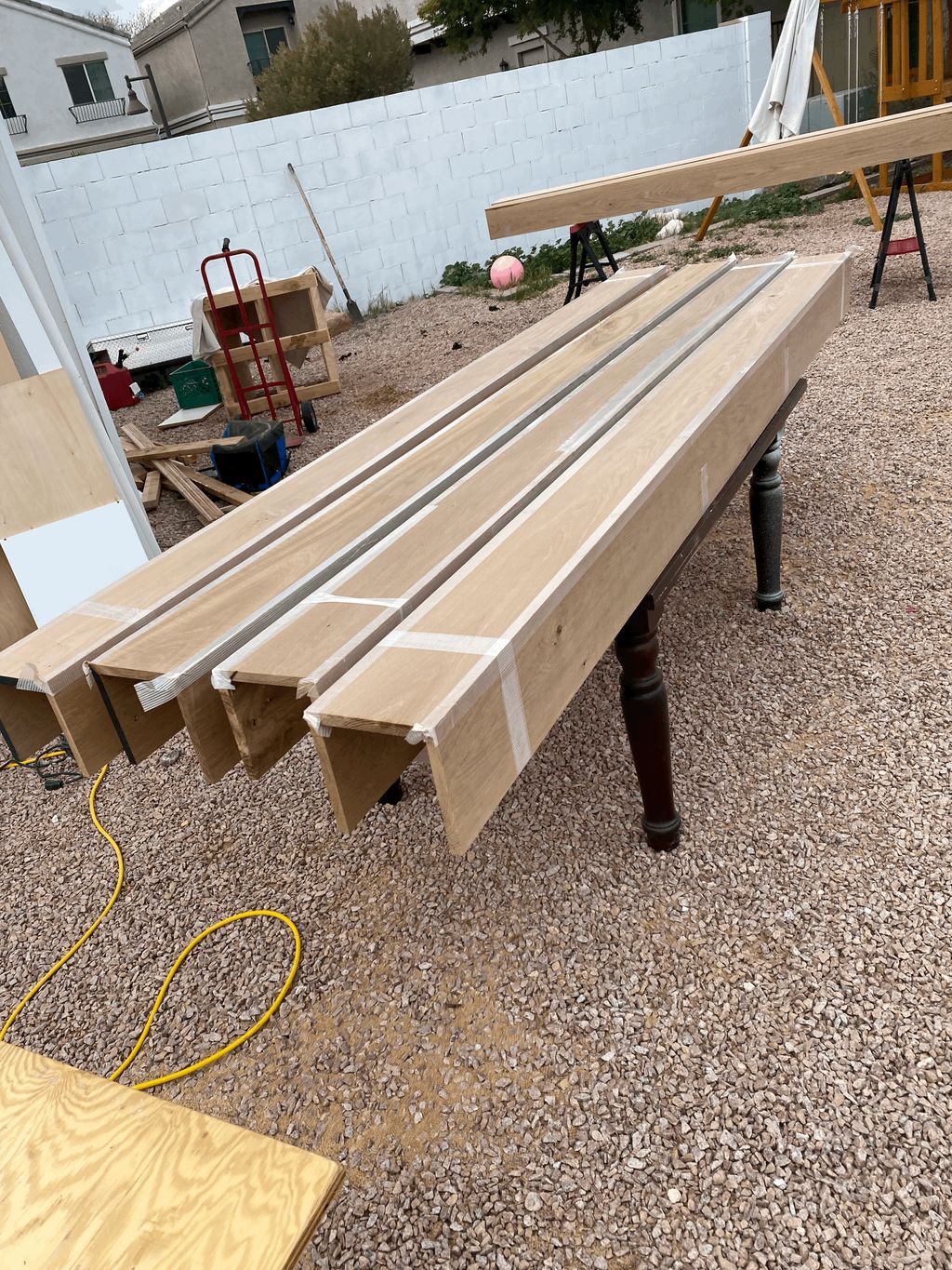 building beams for client