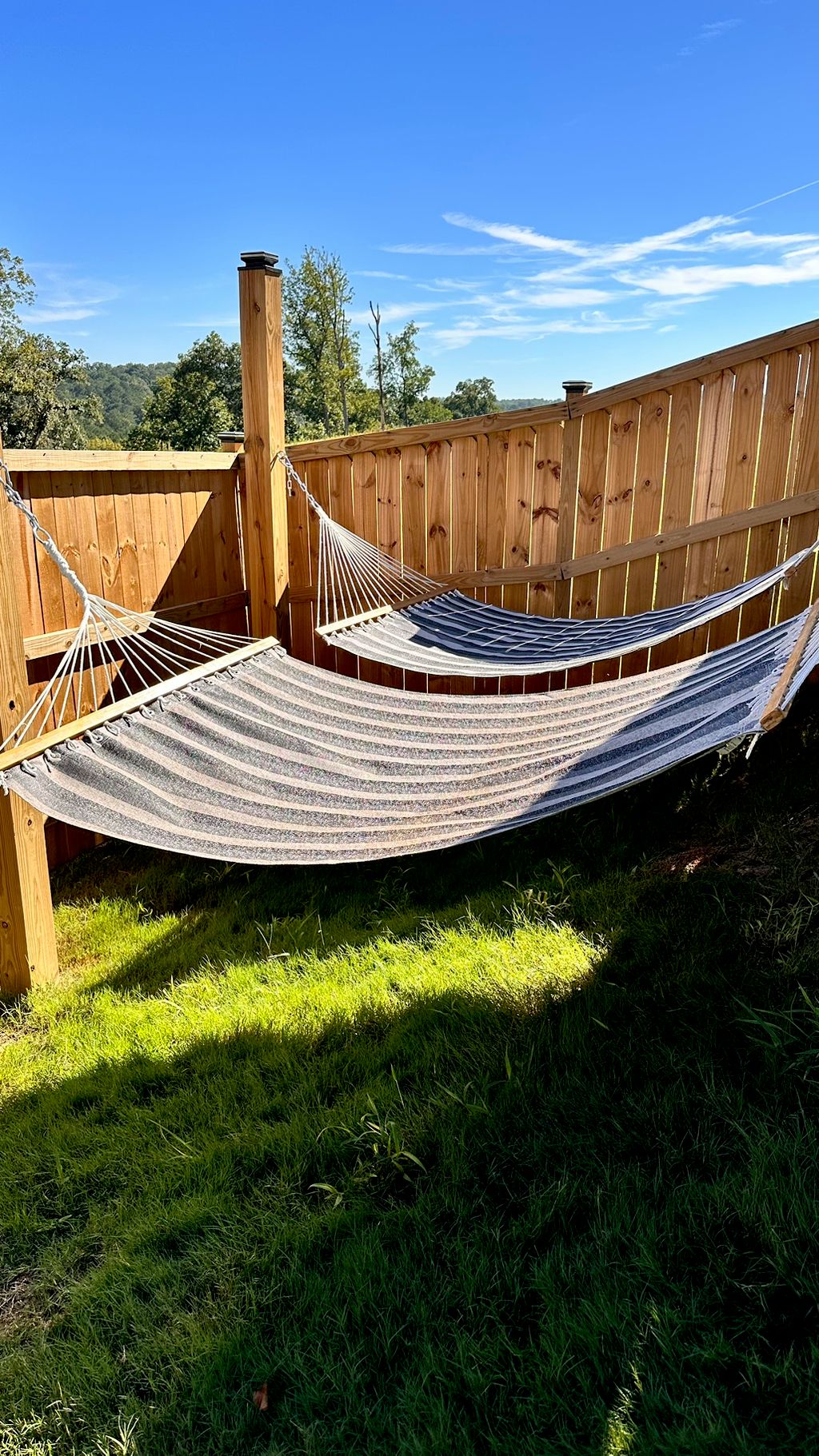 Great service. Needed the hammocks put up to enjoy