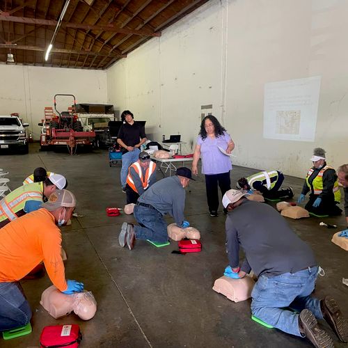 Landscapers in Stockton learn CPR