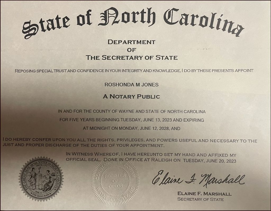 NC Notary Commission