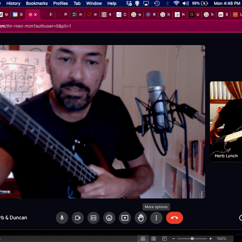 I virtual lessons (and bass) are available