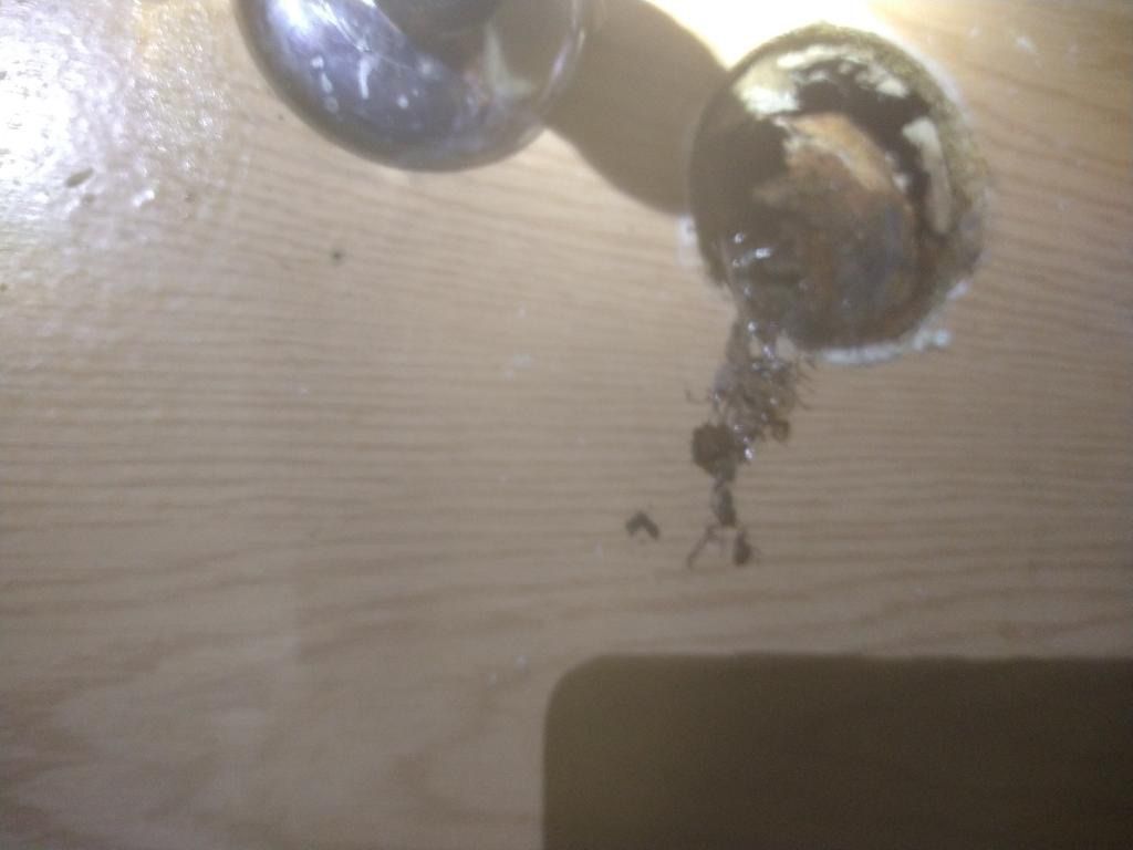 Waste line clogged. Need replacement  08/01 2/4