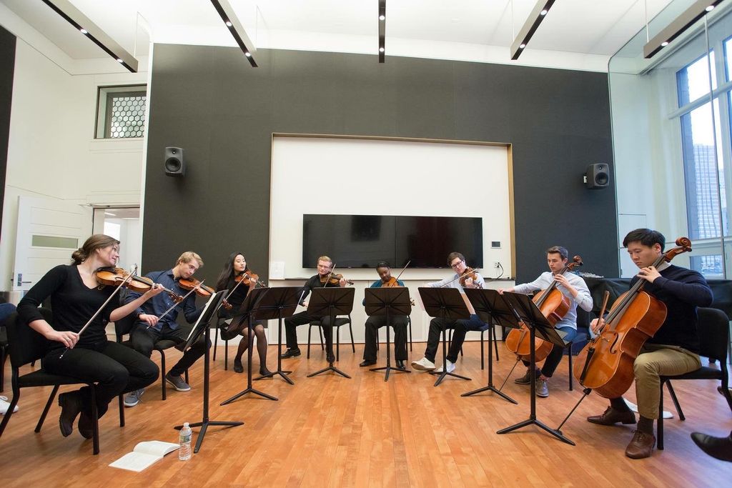 Rehearsal of the Mendelssohn Octet w/ Janine Janse