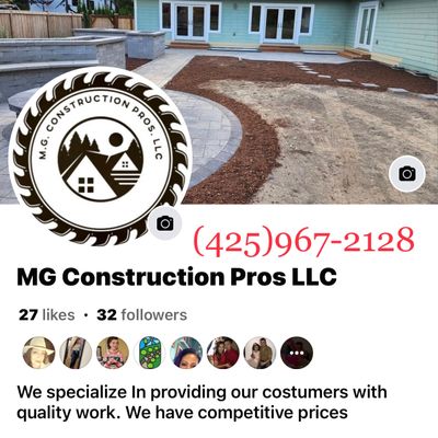 Avatar for M.G. Construction Pros. LLC  ( General Contractor)