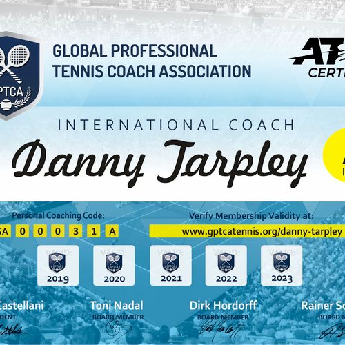 Georgia's ONLY ATP Master Professional, one of 13 