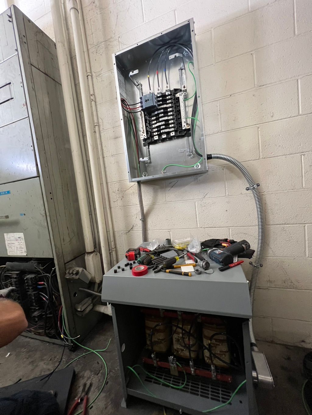 Juicing 480v from 240v 3 phase panel 
Installing a