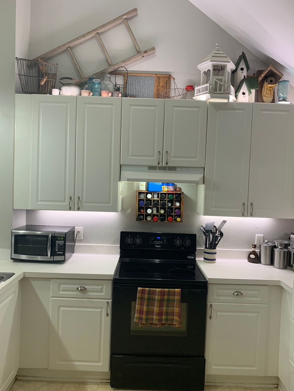 Cabinet lighting install