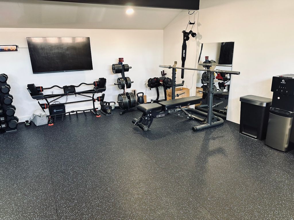 New Gym. Bench press/plates