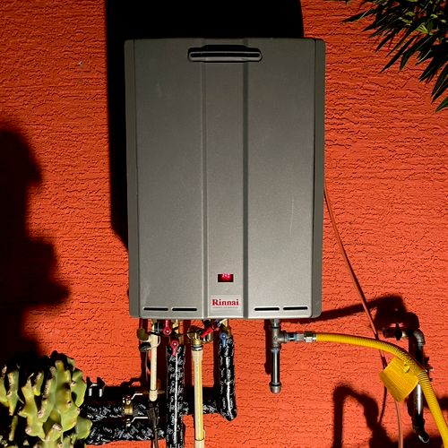 Exterior Tankless install 