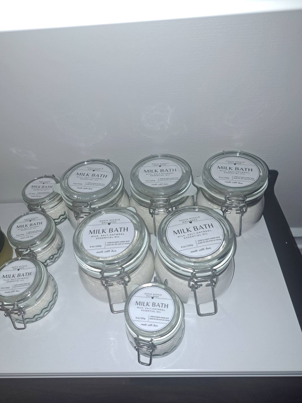 Healing Milk Baths available 