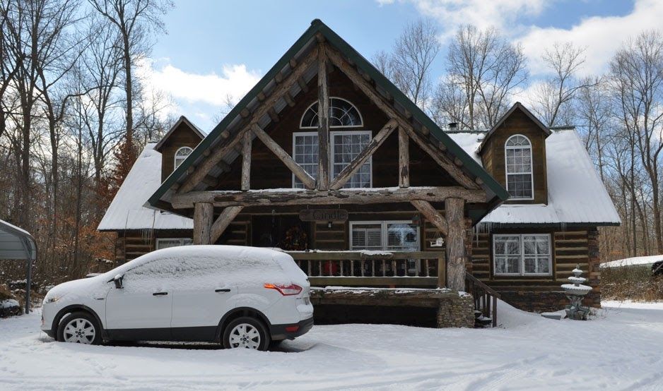 Built this house off of the land, using a portable